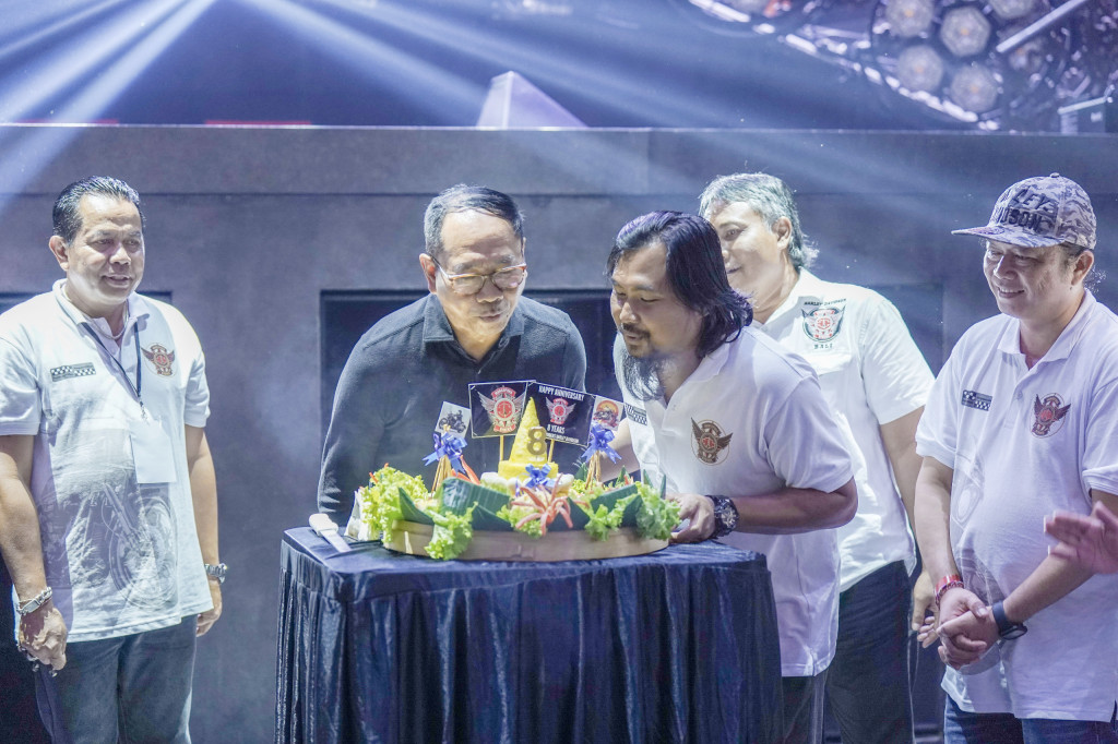 Hadiri Peringatan HUT Ke-8 Mangupura Riders di Atlas Club Canggu